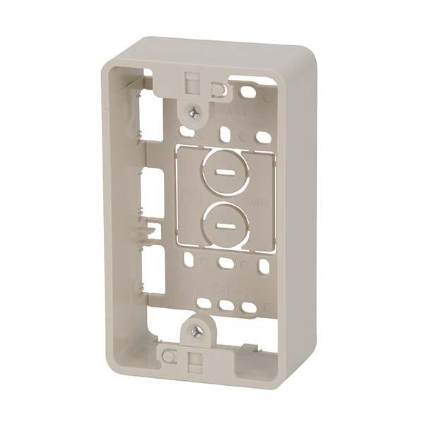 モール用BOX(ミルキー/1個用)_00-4282_DZ-FCB1M_OHM(オーム電機)