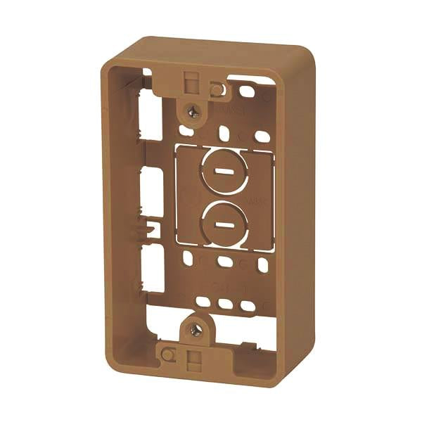 モール用BOX(茶/1個用)_00-4284_DZ-FCB1BR_OHM(オーム電機)