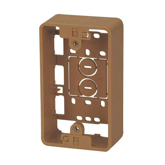 モール用BOX(茶/1個用)_00-4284_DZ-FCB1BR_OHM(オーム電機)