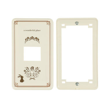 スイッチプレート ウサギ1(ネジ付き)_00-4695_HS-UU01_OHM(オーム電機)