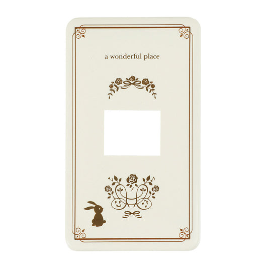 スイッチプレート ウサギ1(ネジ付き)_00-4695_HS-UU01_OHM(オーム電機)