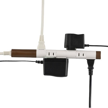 【個別に左右90°】回転スリムタップ(6個口/1.5m/ブラウン)_00-5186_HS-T61C5S3-T_OHM(オーム電機)