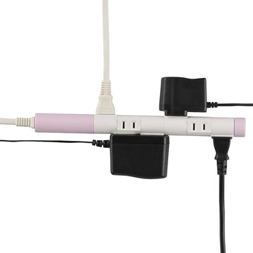 【個別に左右90°】回転スリムタップ(6個口/1.5m/ピンク)_00-5187_HS-T61C5S3-P_OHM(オーム電機)