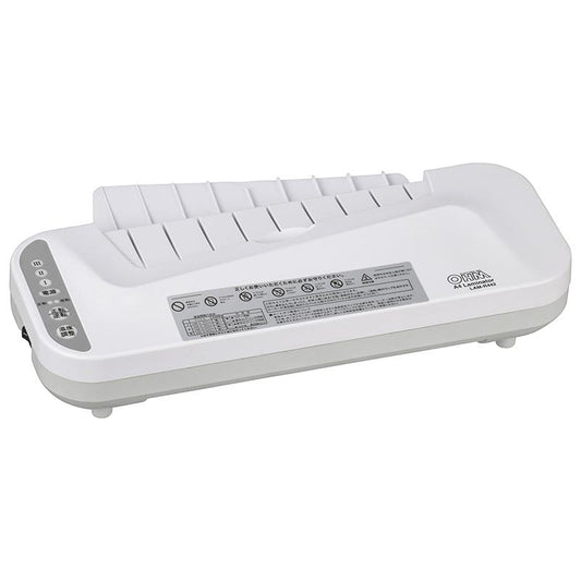 パーソナルラミネーター(4本ローラー/A4タイプ/ホワイト)_00-5651_LAM-R442_OHM(オーム電機)