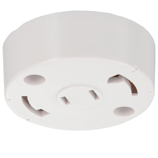 丸形引掛露出ローゼットコンセント付(600Wまで)_00-7059_HS-LH03E_OHM(オーム電機)