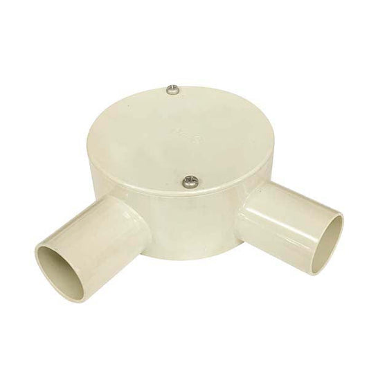 露出用丸形ボックス(22用/2方出/L)_00-9372_PVM22-2LJ_OHM(オーム電機)