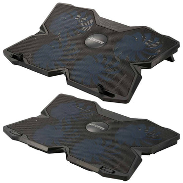 ノートパソコンクーラー(ファン4基搭載/無段階風量調整/11.6~17inchノートPC対応/折りたたみスタンド付)_01-0044_PC-SC02-K_OHM(オーム電機)