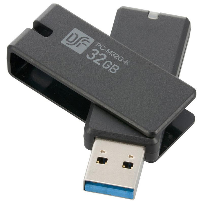 USB3.0 フラッシュメモリー 32GB_01-0049_PC-M32G-K_OHM（オーム電機）
