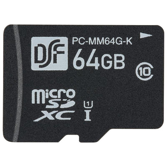 マイクロSDHCメモリーカード(CLASS10/64GB)_01-0757_PC-MM64G-K_OHM(オーム電機)