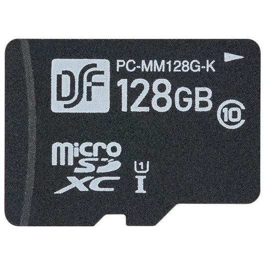 マイクロSDXCメモリーカード(128GB/防水性能IPX7防浸形/CLASS10)_01-0758_PC-MM128G-K_OHM(オーム電機)