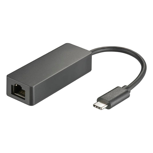 GigaLANアダプター(USB Type-C接続有線LAN/1000BASE-T 1Gbps対応/10cmケーブル)_01-3110_PC-SHL13-K_OHM(オーム電機)
