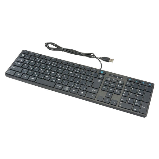 USBフルキーボード(有線ケーブル長1.4m/108+5キー/12ファンクションキー/ブラック)_01-3514_PC-SKC41 K_OHM(オーム電機)