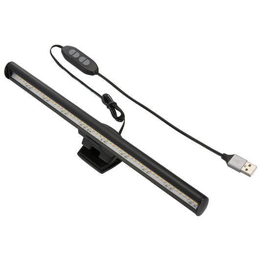 モニターLEDライト(クリップ式/5W/調光10段階/調色3段階/USB Type-A給電)_01-3623_OA-SML01-K_OHM(オーム電機)