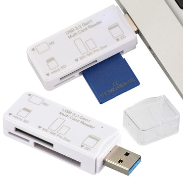 【USB Type-Aコネクタ接続】microSDカードリーダー(主要49メディア/USB3.2Gen1/ホワイト)_01-3968_PC-SCRWU303-W_OHM(オーム電機)