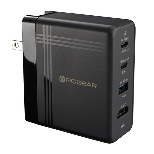 パワーマルチドック(PD出力65W+マルチハブ機能USB Type-C+A/最大74W/ブラック)_01-3980_MPC-A74HDC2A_OHM(オーム電機)