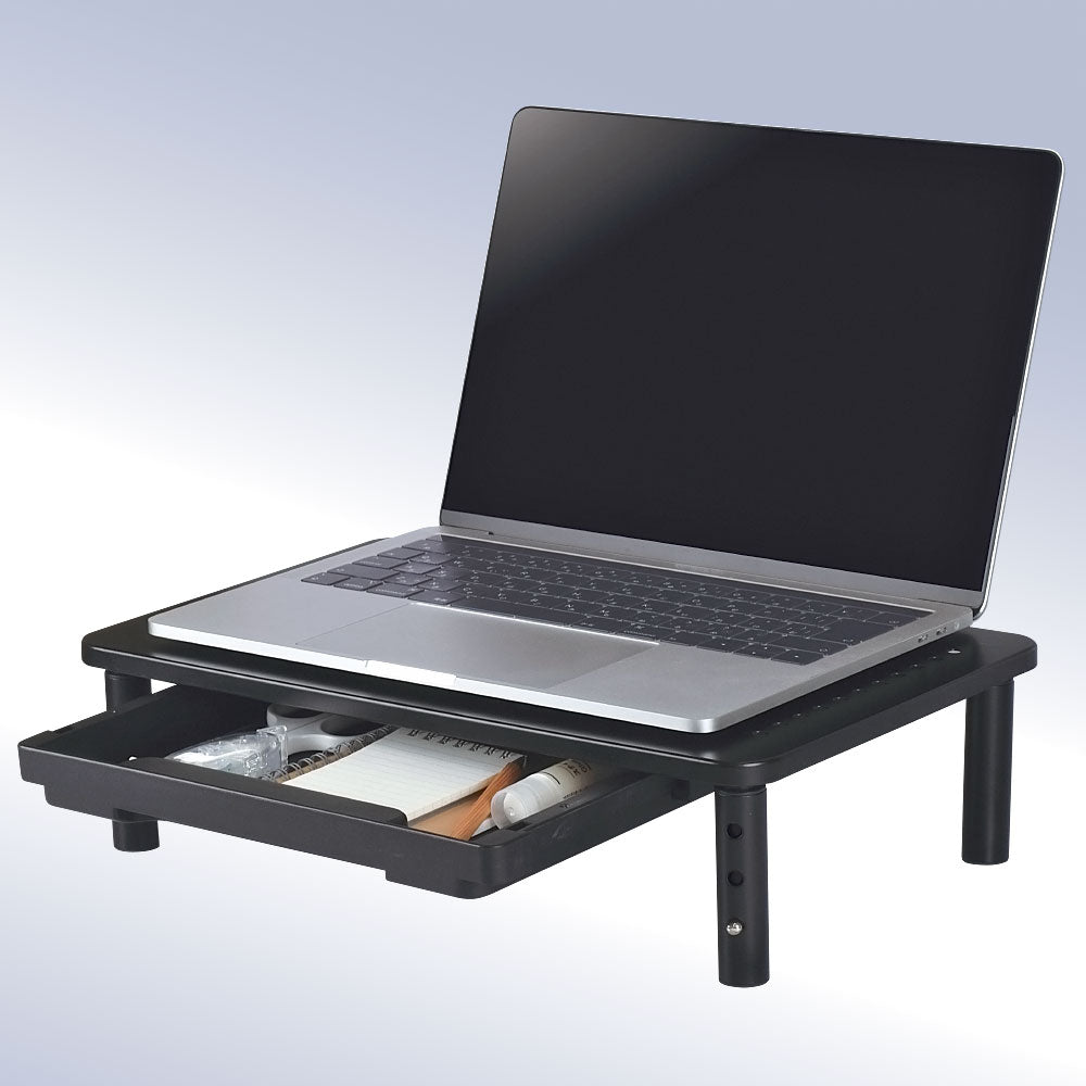 ディスプレイスタンド(高さ3段階調節/13~32インチ適用/最大荷量20kg/ブラック)_01-7227_OA-SDS01-K_OHM(オーム電機)