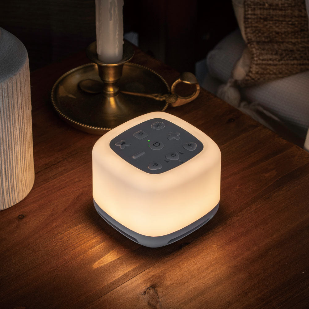 おやすみスピーカー【眠れない夜に】(40種類のサウンド搭載/Bluetooth/6段階調光/8段階調色/USB充電/タイマー機能)_03-3000_ASP-WS300N_OHM(オーム電機)