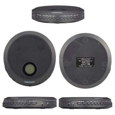 ポータブルCDプレーヤー(スピーカー内蔵/2WAY出力/乾電池・USBの2電源対応/単3形×2本使用/コントローラー付/ブラック)_03-7270_CDP-520N_OHM(オーム電機)