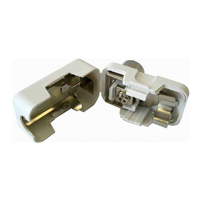 L字型プラグ 白 2個入り_04-0009_ANT-P0009D_OHM(オーム電機)