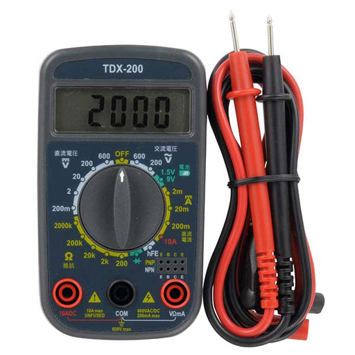 普及型 デジタルマルチテスター_04-1855_TDX-200_OHM(オーム電機)
