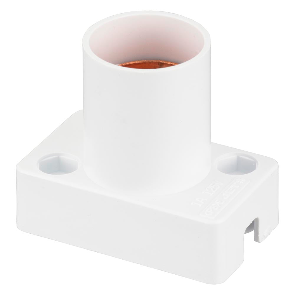 プラソケット(E17用/グロー球用/ハンダ付け結線タイプ/1A-125V/ホワイト)_04-5300_HS-L17PS-W_OHM(オーム電機)