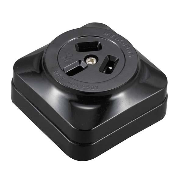 3P20A 角型コンセント_04-7227_HS-K203HK_OHM(オーム電機)