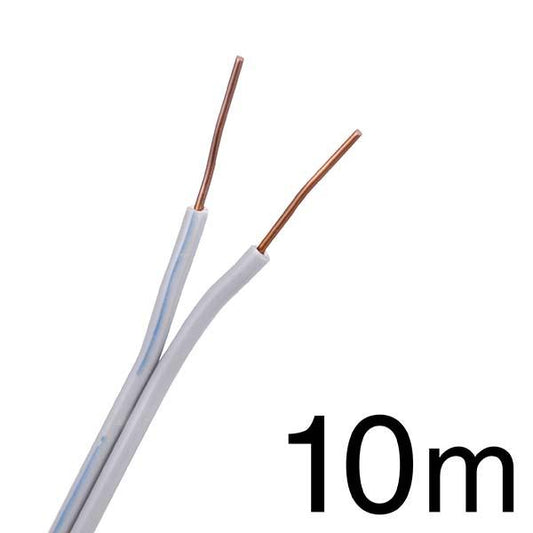 ベル線(10m/白)_04-7486_TIVF-080-10W_OHM(オーム電機)