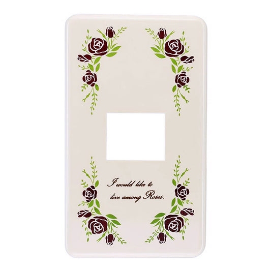 スイッチプレート CUローズ1口用_04-7546_CUR-C-ML-1_OHM(オーム電機)