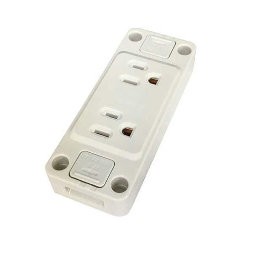 仮設用コンセント(2口)_04-8137_HS-R152EKSKG_OHM オーム電機