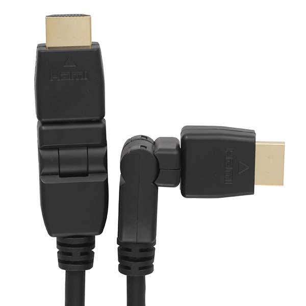 HDMI Wスイングプラグケーブル(縦・横端子両用/1m)_05-0291_VIS-C10SW-K_OHM オーム電機