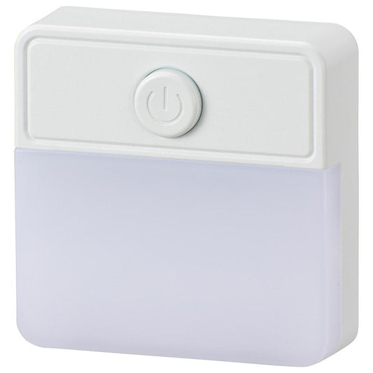 LEDナイトライト 薄型(スイッチ式/45 lm/昼白色/ホワイト)_06-0146_NIT-ALA6PSQ-WN_OHM(オーム電機)