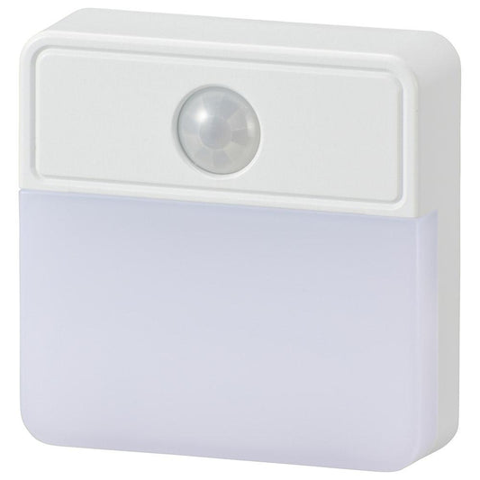 LEDナイトライト 薄型(明暗・人感センサー式/45 lm/昼白色/ホワイト)_06-0148_NIT-ALA6JSQ-WN_OHM(オーム電機)