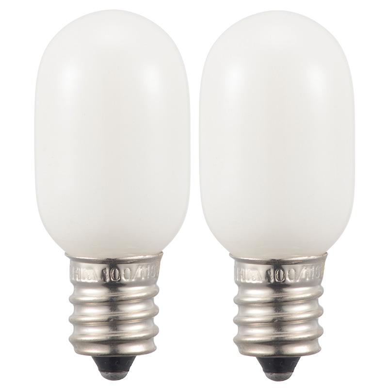 長寿命ナツメ球(5W/白熱電球/ホワイト/E12/2個入り)_06-0567_LB-NLW 5W_OHM(オーム電機)