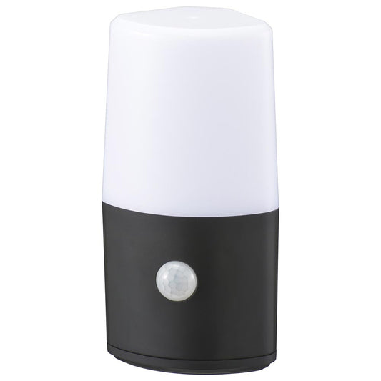 LEDポーチライト(160Lm/明暗+人感センサー/昼白色/防水仕様IPX4/単3形×4本使用)_06-0855_LS-B160JC-3_OHM(オーム電機)