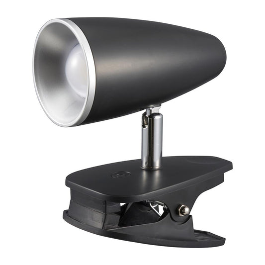 【2段階調光】LEDクリップライト(昼白色/4.7W/390 lm/ブラック)_06-0907_LTC-LC12S2-KN_OHM(オーム電機)