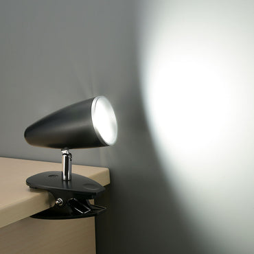 【2段階調光】LEDクリップライト(昼白色/4.7W/390 lm/ブラック)_06-0907_LTC-LC12S2-KN_OHM(オーム電機)