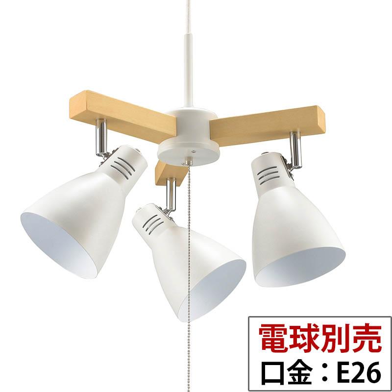 3灯シーリングライト(電球別売/E26/180W迄/ホワイト)_06-1467_LT-YN30AW-W_OHM(オーム電機)