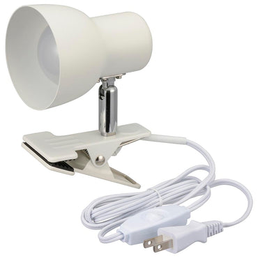LEDクリップライト(520lm/5.2W/白色LED/スチール/電源コード1.7m/ホワイト)_06-1645_LTC-L2D5AK-W_OHM(オーム電機)