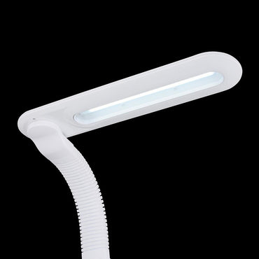 【利き手に合わせて組み立てられる】LED学習スタンド(ACコンセント、USBポート各1/左右180度可動セード/740lm/ホワイト)_06-1849_ODS-LDAK6N_OHM(オーム電機)