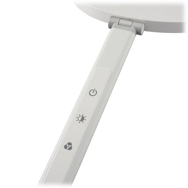 LEDアームライト(3段階調光/3段階調色/12W/ホワイト)_06-1947_AS-LDC6K-W_OHM(オーム電機)