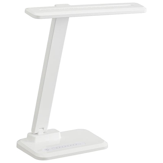 【ブルーライト軽減】LEDデスクランプ(4段階調光/650lm/昼白色/ホワイト)_06-3706_DS-LS30FEY-W_OHM(オーム電機)