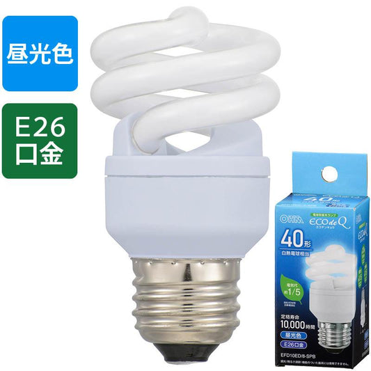 エコ電球(40形相当/452lm/昼光色/E26)_06-3771_EFD10ED/8-SPB_OHM(オーム電機)