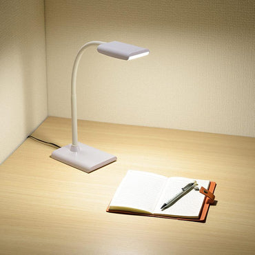 LEDデスクランプ(2段階調光/440Lm/ホワイト)_06-3821_DS-LS16P-W_OHM(オーム電機)