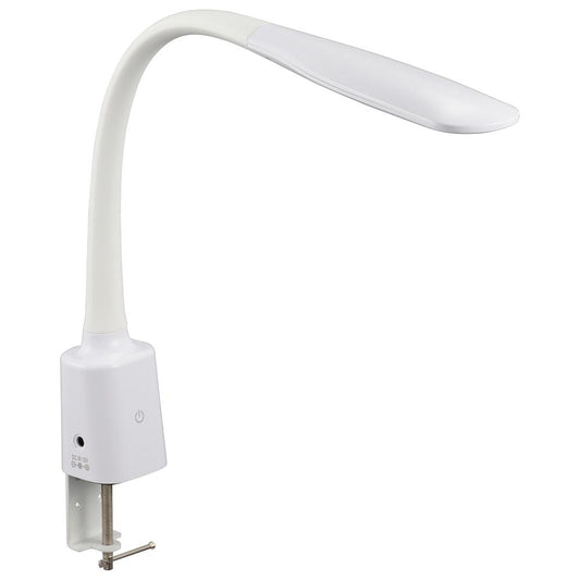 【タッチ式センサー】クランプ式LEDデスクスタンド(460lm/3段階調光/昼白色/ホワイト)_06-3826_LTC-LS16MUGH-W_OHM(オーム電機)