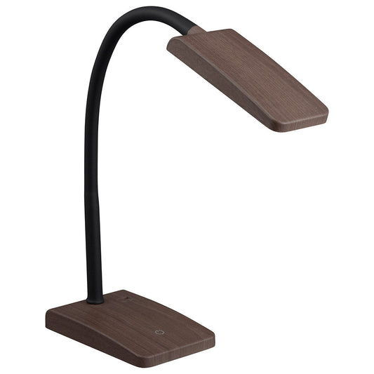 LEDデスクランプ(ブルーライト20%カット/調光3段階/460Lm/昼白色/USBポート付/ブラウン木目調)_06-3831_DS-LS20-T_OHM(オーム電機)