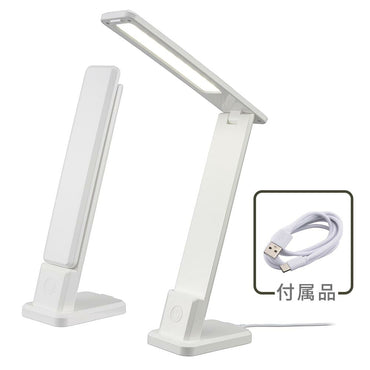 LEDデスクランプ(JIS A形相当/3段階調光/昼白色/420 lm/5W/USB電源/ホワイト)_06-3843_DS-LS20USB-W_OHM(オーム電機)