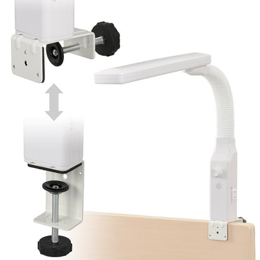 クランプ式LEDデスクスタンド(タッチ式/無段階調光/昼光色/900 lm/10.5W/ホワイト)_06-3896_AS-LN94BG-W1_OHM(オーム電機)