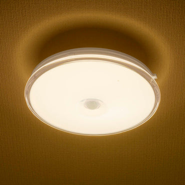 薄形LEDミニシーリングライト(ボール球100形相当/1340 lm/13.7W/明暗・人感センサー/電球色)_06-3959_LE-Y14LK-WS R_OHM(オーム電機)