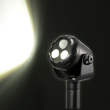 LEDガーデンセンサーライト(人感センサー付/300 lm/昼白色/保護等級IPX4防飛まつ形/単2形×3本使用)_06-4102_LS-B300GS-2_OHM(オーム電機)