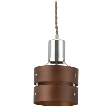 ペンダント木製セードライト(電球別売/E26/60W迄/最大径120×高さ164mm/ダークブラウン)_06-4170_LT-YE26-DB_OHM(オーム電機)